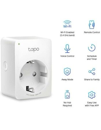 Slim Stopcontact TP-Link Tapo P100 Wi-Fi 220-240 V 10 A