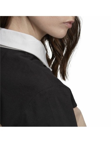 Polo à manches courtes femme Adidas Originals Cropped Femme Noir
