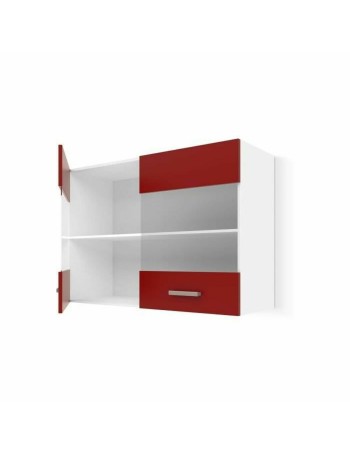 Móvel de cozinha Vermelho PVC Cristal Plástico Melamina 80 x 31 x 55 cm