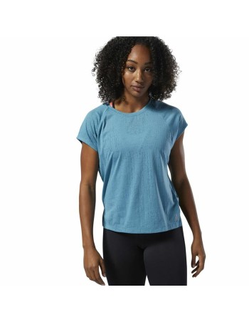 Maillot de Corps sans Manches pour Femme Reebok Burnout Bleu 2