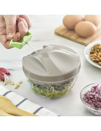 Handmatige minihakker met trekkoord Spinop InnovaGoods