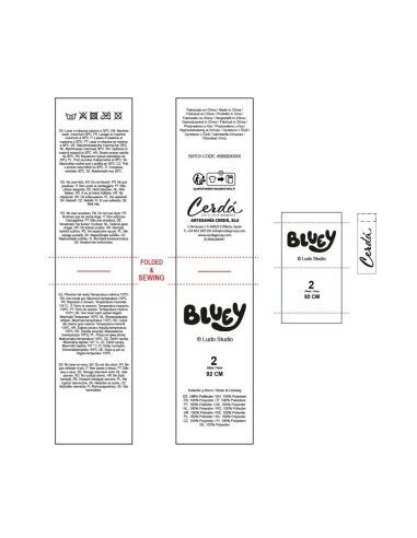 Unisex Pullover Bluey Christmas Hellblau