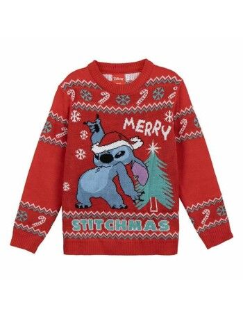 Pull unisex Stitch Rouge 8 Ans