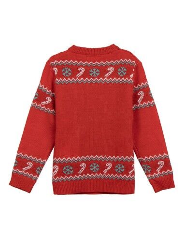 Unisex Pullover Stitch Rot 8 Jahre