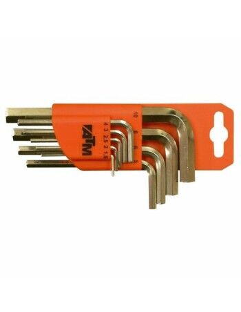 Jeu de Clés Allen ATM 1,5 - 10 mm Hexagonal Jeu de Clés Allen 9 Pièces (9 Unités)