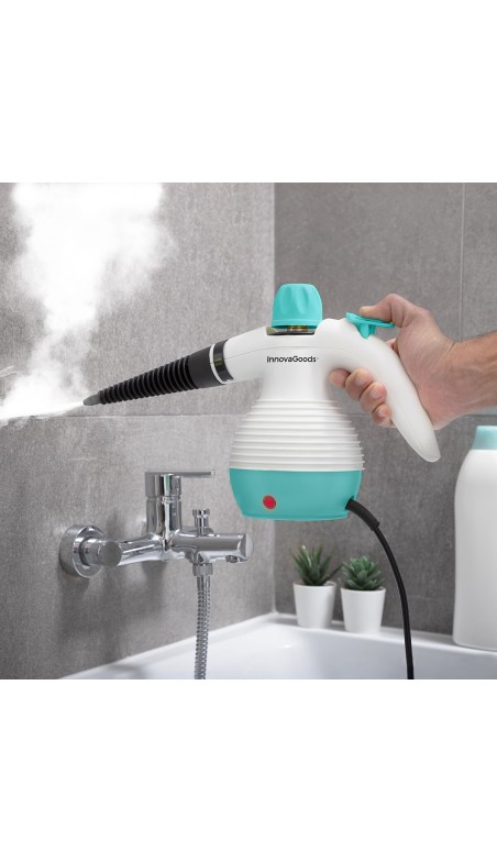 Nettoyeur Vapeur à Main 9 en 1 avec Accessoires Steany InnovaGoods 0,35 L 3 Bar 1000W