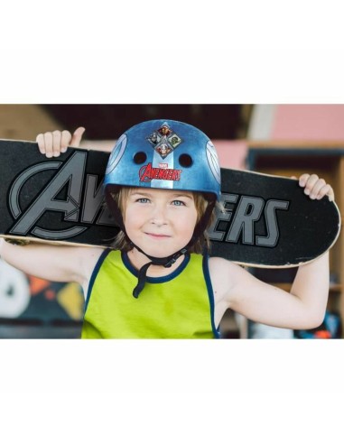 Casco Stamp AVENGERS Azzurro + 5 Anni