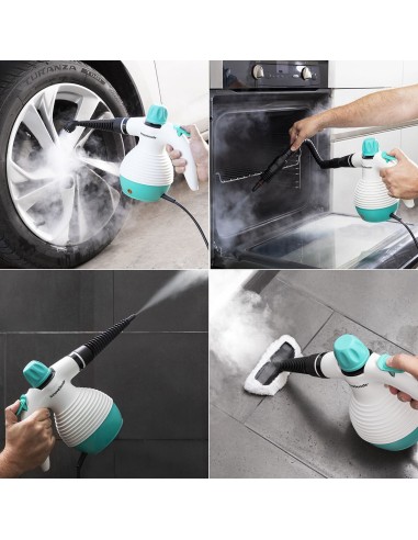 Nettoyeur Vapeur à Main 9 en 1 avec Accessoires Steany InnovaGoods 0,35 L 3 Bar 1000W