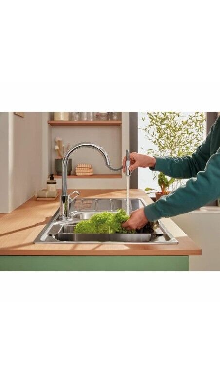 Mitigeur Grohe StartLoop Forme en C Laiton