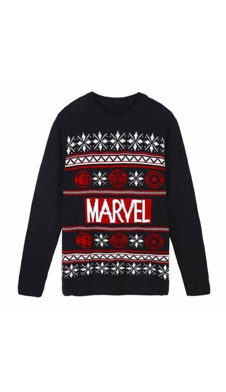Pull unisex Marvel Bleu foncé
