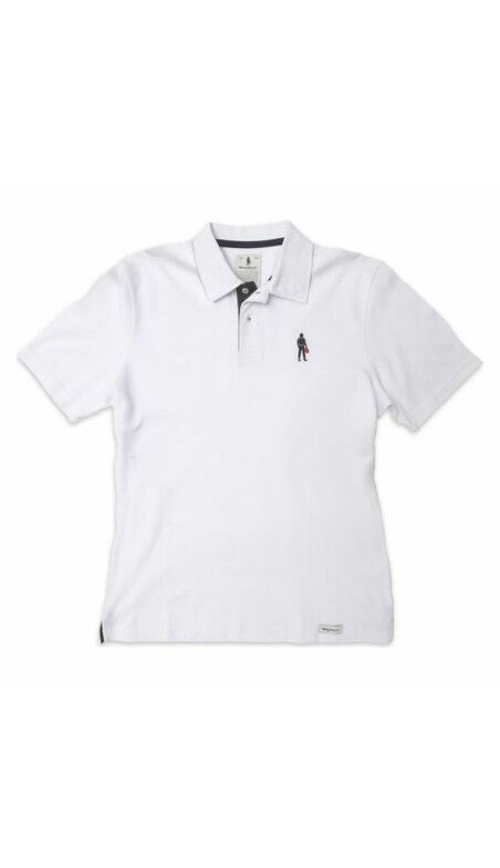 Polo de Manga Curta Homem OMP Driver Icon Branco