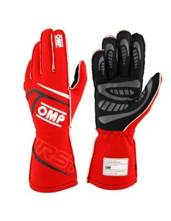 Guantes de Karting OMP MY2025 Rojo FIA 8856-2018