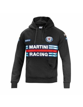 Sweat à capuche homme Sparco Martini Racing Noir