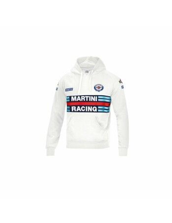 Sweat à capuche homme Sparco Martini Racing Blanc