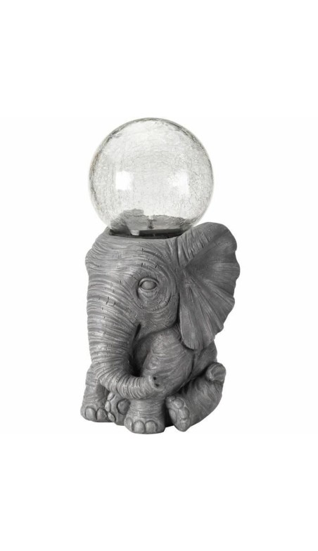 Lampe solaire elephant Blanc
