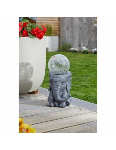 Lampe solaire elephant Blanc