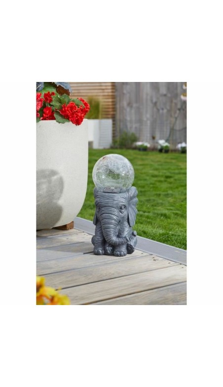 Lampe solaire elephant Blanc