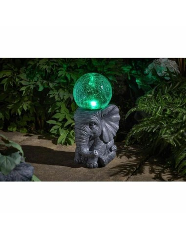 Lampe solaire elephant Blanc