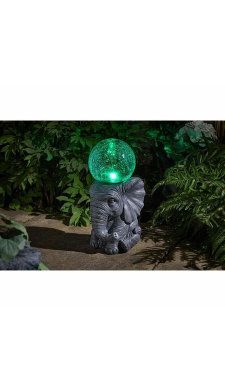 Lampe solaire elephant Blanc