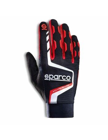 Handschuhe Sparco HYPERGRIP+ Schwarz/Rot Bunt