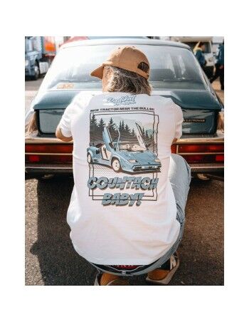 T-shirt à manches courtes homme RADIKAL  NICE TRACTOR NEAR THE BULLS Blanc XXL 2