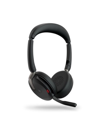 Headset met Bluetooth en microfoon Jabra Evolve2 65 Flex Zwart
