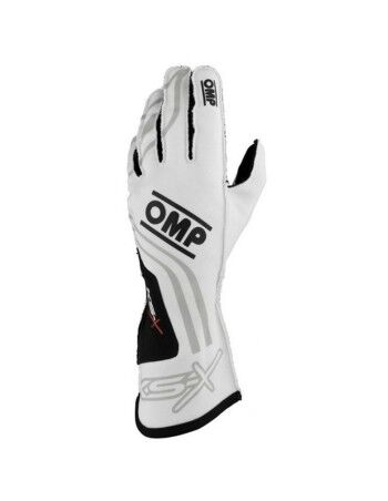 Guanti da karting per bambini OMP KS-X FIA 8877-2022 Bianco 4 2
