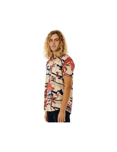 Camicia Rip Curl Barrel Killa Bone Marrone Chiaro