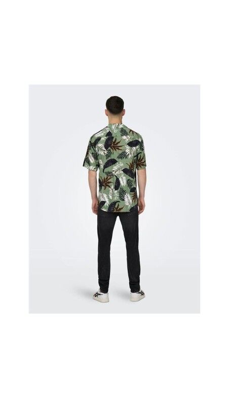 Overhemd Only & Sons Olijf