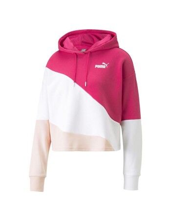 Sweat à capuche femme Puma Puma Power Cat Rose foncé