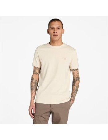 Camisola de Manga Curta Homem Timberland Dunstan River Bege 2
