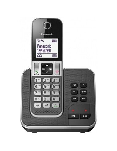 Telefono Senza Fili Panasonic KX-TGD320FRG Bianco Nero Grigio
