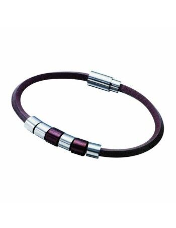 Armband Heren Police PJ22653BLC219 Leer Staal 19 cm