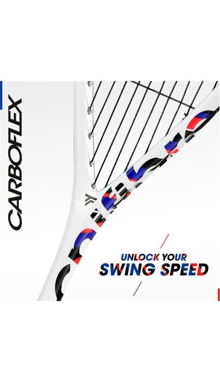 raquette de squash Tecnifibre Carboflex X-Top V2 130 Blanc