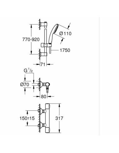 Colonne de douche Grohe