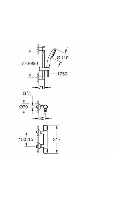 Colonne de douche Grohe
