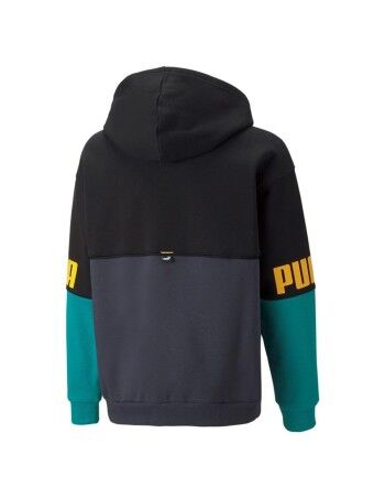 Kinderhoodie Puma Puma Power Colorblock Zwart 2