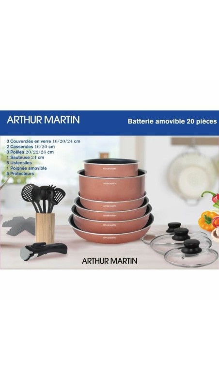 Batteria da Cucina Arthur Martin   20 Pezzi