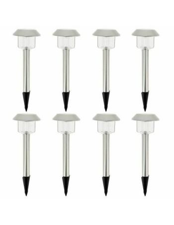 Zonnelamp Lumisky Alesia LED Zilverkleurig Roestvrij staal Helder wit (8 Stuks)