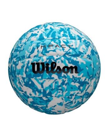 Pallone da Beach Volley Wilson Impact Gen Green Vb Azzurro Bianco (Taglia 5)