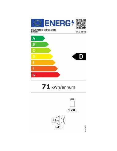 Koel-vriescombinatie Severin VKS8808      85 Wit