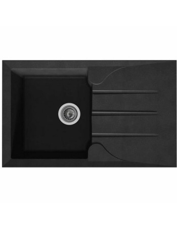 Lavello da Una Vasca con Scolapiatti Stradour Nero