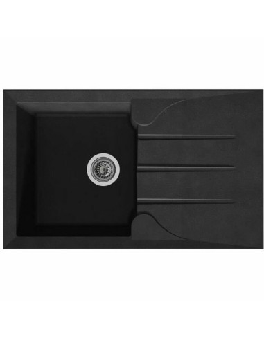 Lavello da Una Vasca con Scolapiatti Stradour Nero