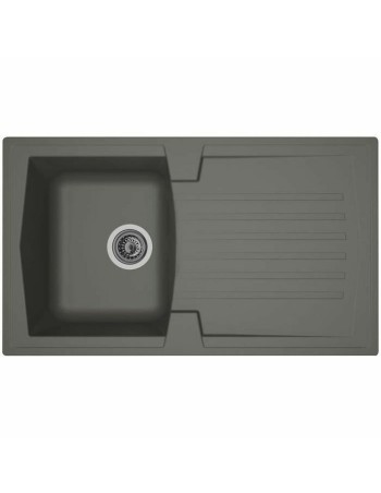 Lavello da Una Vasca con Scolapiatti Stradour Grigio