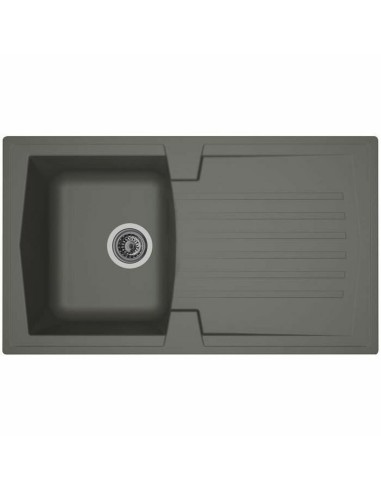 Lavello da Una Vasca con Scolapiatti Stradour Grigio