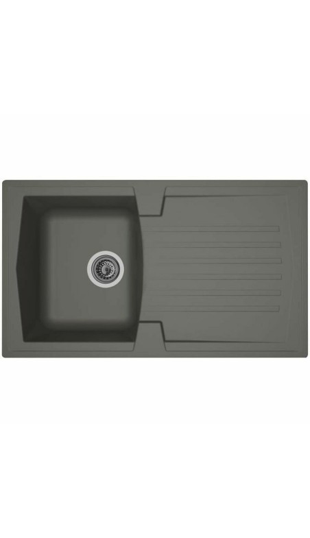 Lavello da Una Vasca con Scolapiatti Stradour Grigio