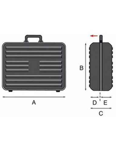 Mallette à Outils GT Line Aluminium polypropylène