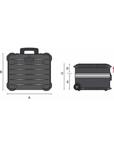Mallette à Outils GT Line Métal Aluminium Polyéthylène