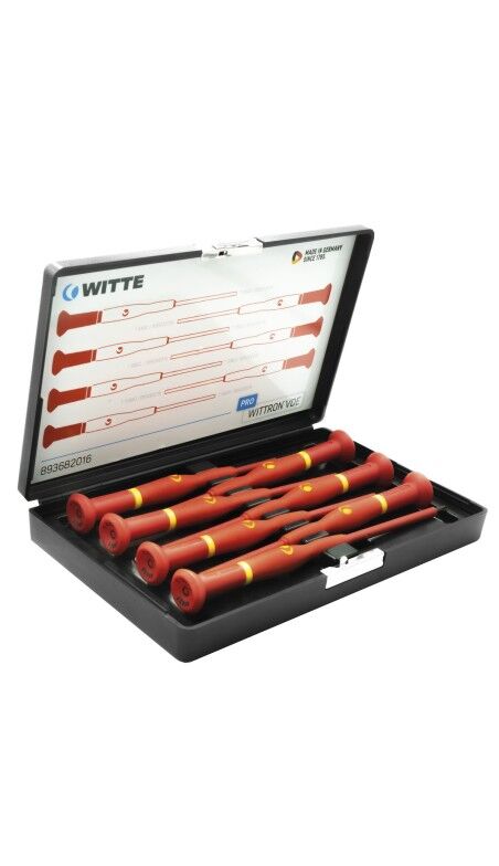 Jeu de tournevis WITTE Pointe plate
