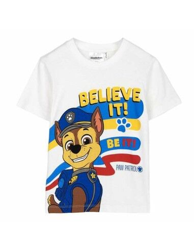 T-shirt à manches courtes enfant The Paw Patrol Blanc